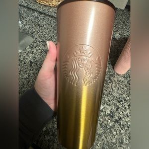 Starbucks ombré rose gold/ tumbler